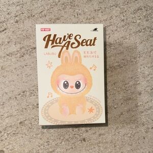 Pop Mart The Monsters Have a Seat ‘Hehe’ Labubu Plush Pendant Keychain